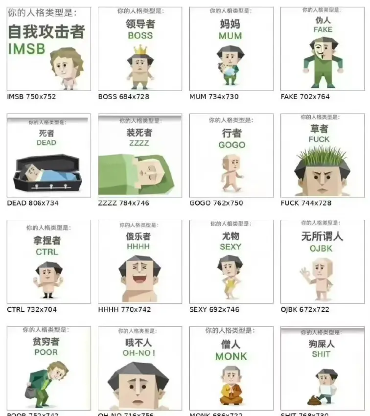 爆火《SBTI人格测试》（傻乎乎大人格测试）